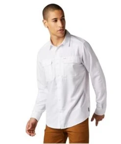 Mountain Hardwear Men's Canyon Long Sleeve Shirt -KUHL Sales 14516 WHITE l