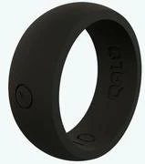 Men's Black Silicone Ring