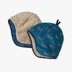 Patagonia Baby Reversible Beanie 11 Patagonia Baby Reversible Beanie -KUHL Sales 21801 WHALES CRATER BLUE l