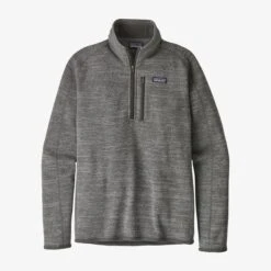 Patagonia Men's Better Sweater 1/4-Zip Fleece -KUHL Sales 26836 NICKEL l