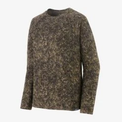 Patagonia Men's Capilene Midweight Crew -KUHL Sales 26980 LICHEN CONE BROWN l