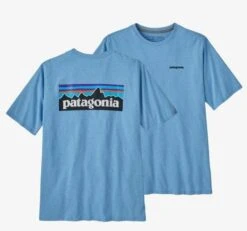 Patagonia Men's P-6 Logo Responsibili-Tee -KUHL Sales 27642 LAGO BLUE l