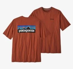 Patagonia Men's P-6 Logo Responsibili-Tee -KUHL Sales 27642 QUARTZ CORAL l