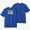 Patagonia Men's Line Logo Ridge Pocket Responsibili-Tee -KUHL Sales 27643 BAYOU BL SOUND BLUE l