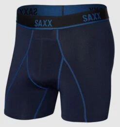 Saxx Men's Kinetic HD Boxer Brief -KUHL Sales 29552 NAVY CITY BLUE l