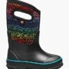 BOGS Kid's Classic Rainbow Dots -KUHL Sales 30138 BLACK MULTI l