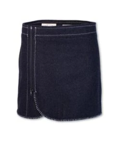 Women's Blanket Stitch Wool Skirt