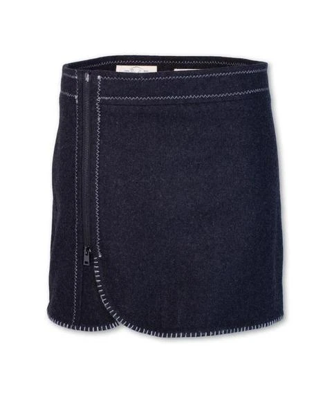 Women's Blanket Stitch Wool Skirt 3 Women's Blanket Stitch Wool Skirt