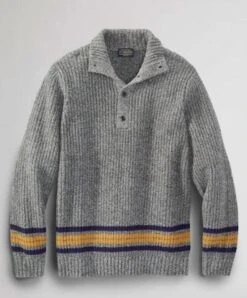 Pendleton Men's Camp Stripe Henley Sweater