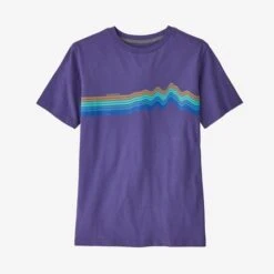 Patagonia Boy's Regenerative Organic T -KUHL Sales 30723 RIDGE RISE PE PURPLE l