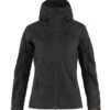 Fjallraven Women's Abisko Lite Trekking Jacket -KUHL Sales 30863 DARK GREY BLACK l