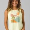 Prana Women's Organic Graphic Tank 2 Prana Women's Organic Graphic Tank -KUHL Sales 31241 LIMESQUEEZE ROSARITO l