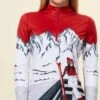 Krimson Klover Women's Apres Anyone 1/4 Zip -KUHL Sales 32415 RACING RED l