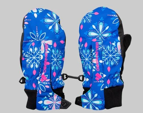 Obermeyer Kid's Thumbs Up Mitten Print 3 Obermeyer Kid's Thumbs Up Mitten Print