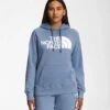 The North Face Women's Half Dome Pullover Hoody -KUHL Sales 32592 FOLK BLUE WHITE l