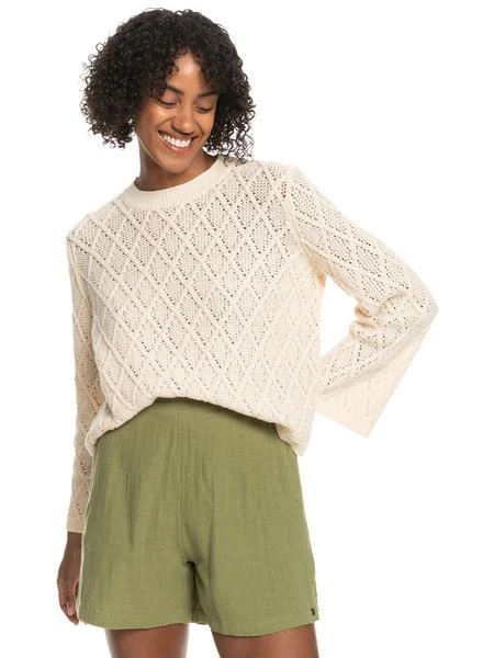 Roxy Women's Paper Hearts Crew Neck Sweater 3 Roxy Women's Paper Hearts Crew Neck Sweater