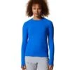 Mountain Hardwear Women's Crater Lake LS -KUHL Sales 33202 BRIGHT ISLAND BLUE l