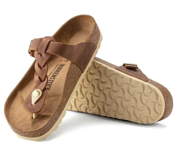 Birkenstock Women's Gizeh Braided Oiled Leather Sandal 3 Birkenstock Women's Gizeh Braided Oiled Leather Sandal