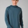 Prana Men's Lost Sol Hoodie -KUHL Sales 33288 BLUEFIN l