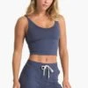 Vuori Women's Halo Performance Crop 1 Vuori Women's Halo Performance Crop -KUHL Sales 33326 AZURE HEATHER l
