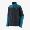 Patagonia Men's LS R1 Fitz Roy 1/4 Zip -KUHL Sales 33411 PITCH BLUE l