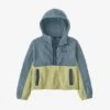 Patagonia K's Microdini Cropped Hoody P/O -KUHL Sales 33457 LIGHT PLUME GREY l