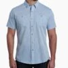 KUHL M's Karib Stripe Shirt -KUHL Sales 33504 HORIZON BLUE l