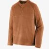 Patagonia Men's R1 Air Henley -KUHL Sales 33545 FERTILE BROWN l