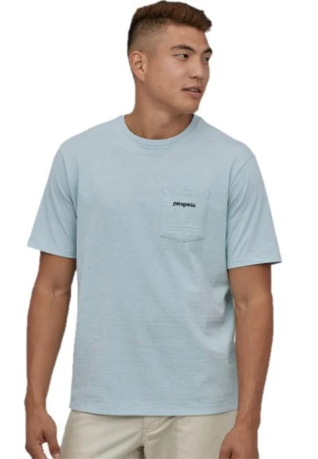 Patagonia Men's Line Logo Ridge Pocket Responsibili-Tee 4 Patagonia Men's Line Logo Ridge Pocket Responsibili-Tee - Image 2