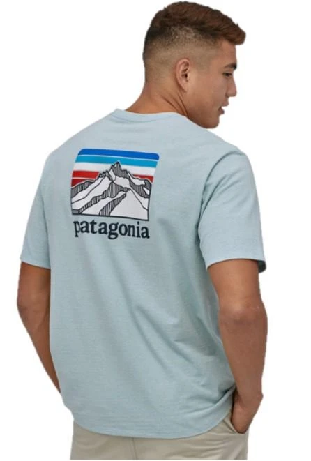 Patagonia Men's Line Logo Ridge Pocket Responsibili-Tee 5 Patagonia Men's Line Logo Ridge Pocket Responsibili-Tee - Image 3