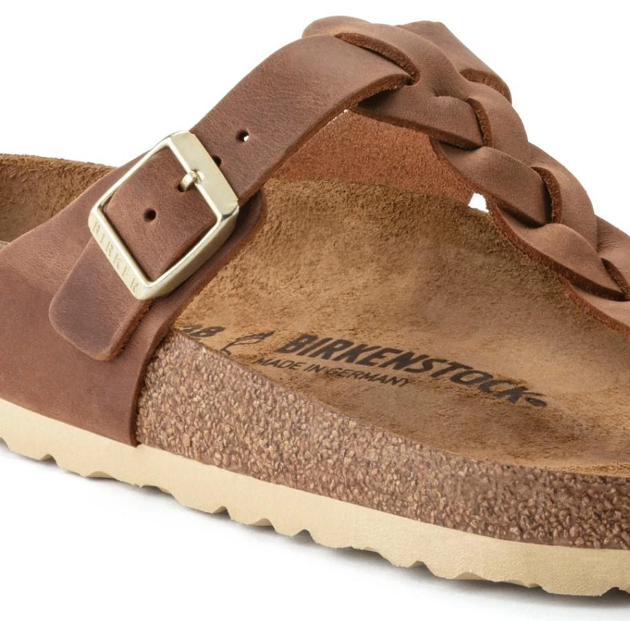 Birkenstock Women's Gizeh Braided Oiled Leather Sandal 4 Birkenstock Women's Gizeh Braided Oiled Leather Sandal - Image 2